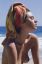 Пляж, песок, море, волна, полотенце, тюрбан, мокрая, капли, Камилла Роу, Camille Rowe