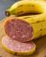 банан, колбаса