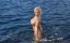 море, блондинка, мокрые волосы, Marylin