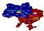 Украина, Россия, Карта, политота