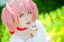 Kawaielli, Madoka Kaname cosplay, девушка, мороженое, косплей, розовые волосы, хвостики, Yuliya